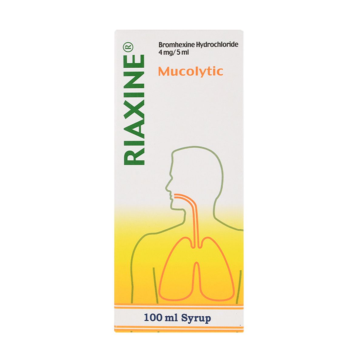 Riaxine, Syrup, Relieves Cough (mucolytic) - 100 Ml