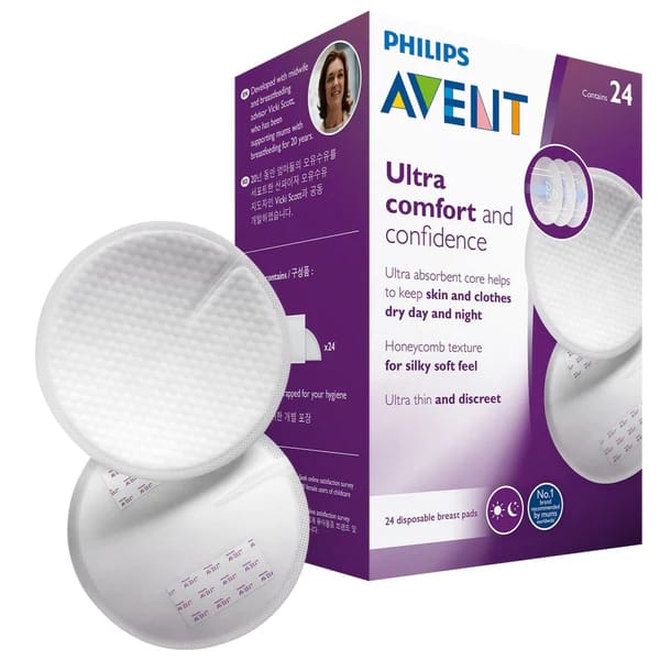 PHILIPS AVENT Disposable Breast Pads 100 pcs. Ultra Comfort Confidence  Absorbing