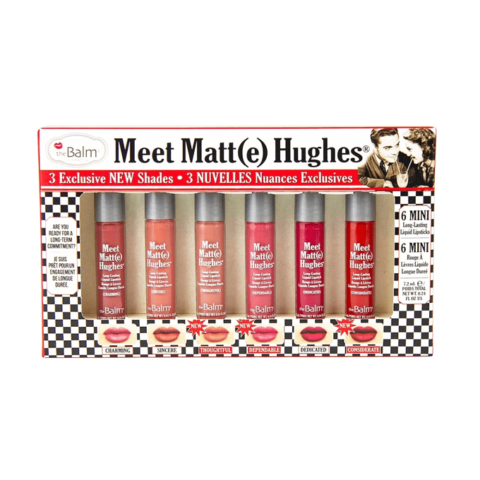 The Balm Set of 6 Mini Lipsticks - V14