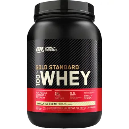 ON Optimum Nutrition Gold Standard 100% Whey 29 Servings Vanilla Ice Cream Powder 2 Lb