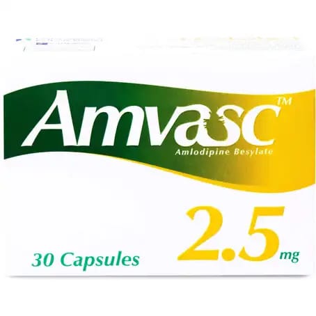 Amvasc 2.5 mg 30 Cap