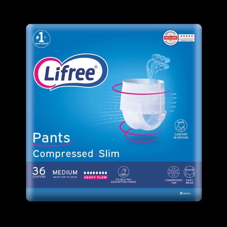 Lifree, Adult Culotte, Super Absorb, Medium Size - 36 Pcs