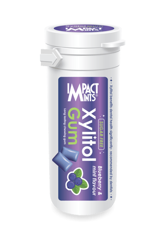 Impact Xylitol Gum Blueberry Sf 30 G