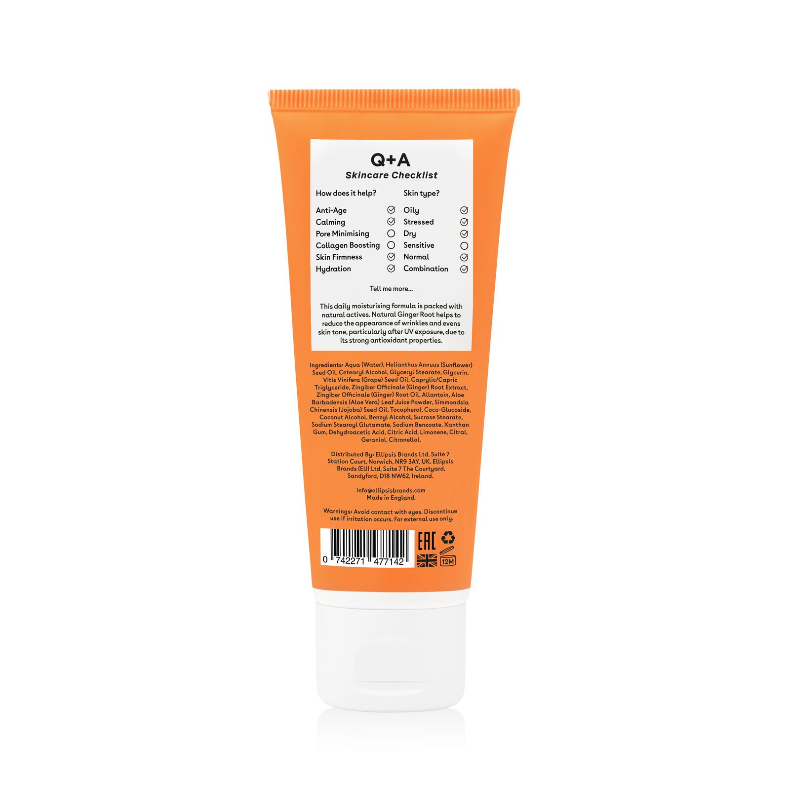 Ginger Root Daily Moisturiser 75ml