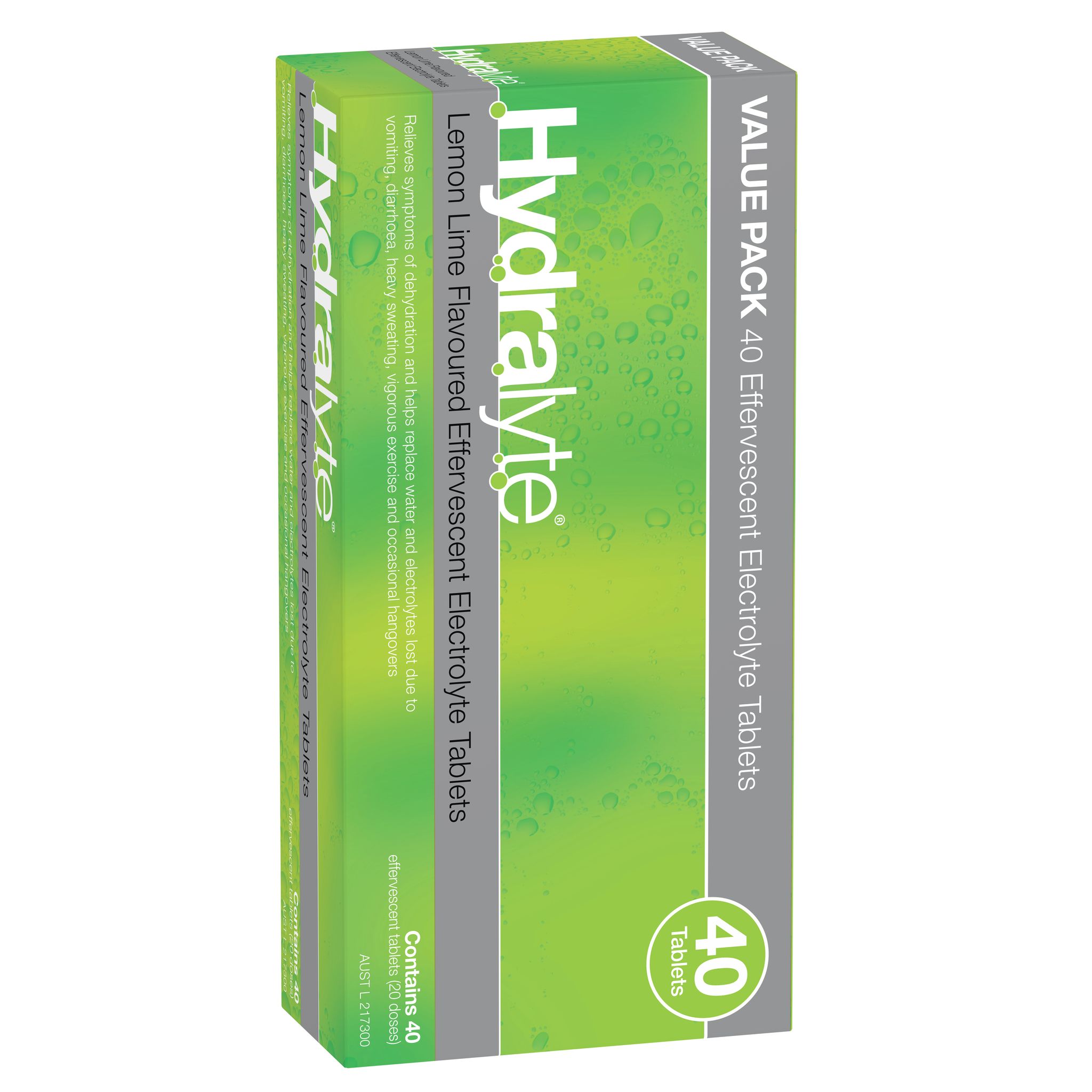 Hydralyte (VP) Eff Lemon Lime 40T